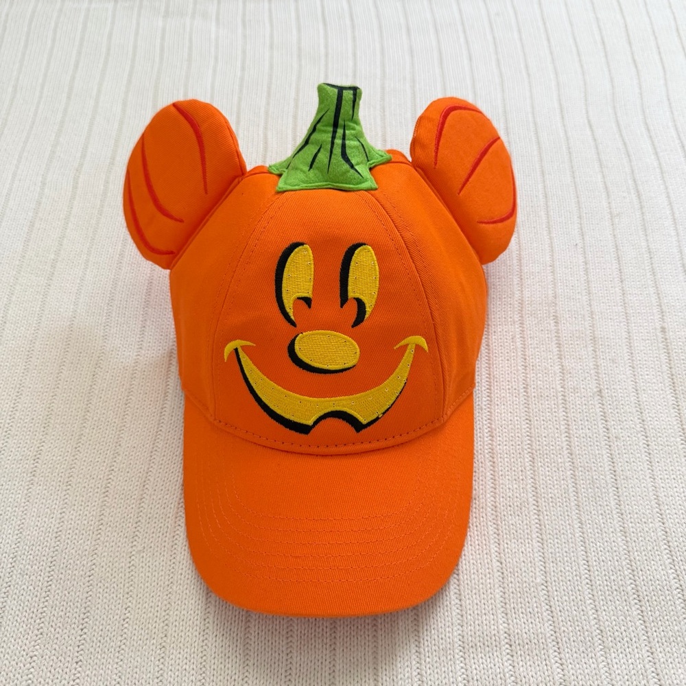 Disney Parks Mickey Mouse Pumpkin Hat Baseball Cap